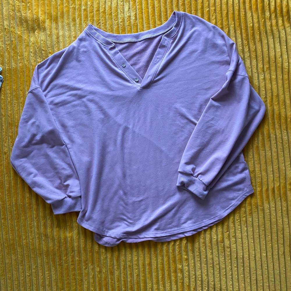 Oversized Button long sleeve shirt